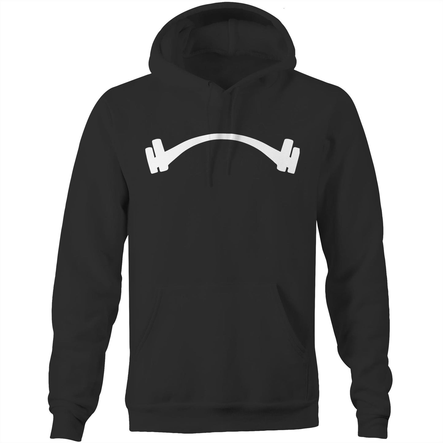 Power Equation Barbell AS Colour Stencil - Pocket Hoodie Sweatshirt