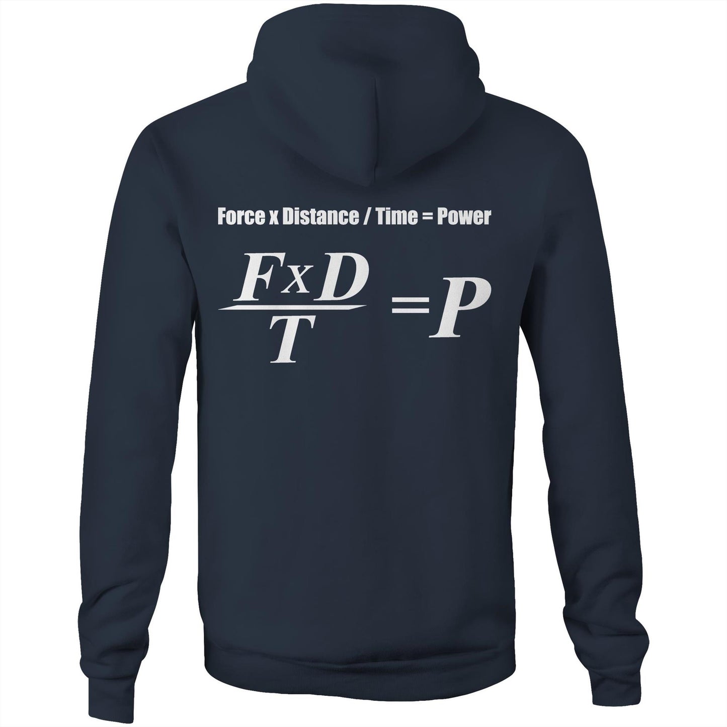 Power Equation Barbell AS Colour Stencil - Pocket Hoodie Sweatshirt