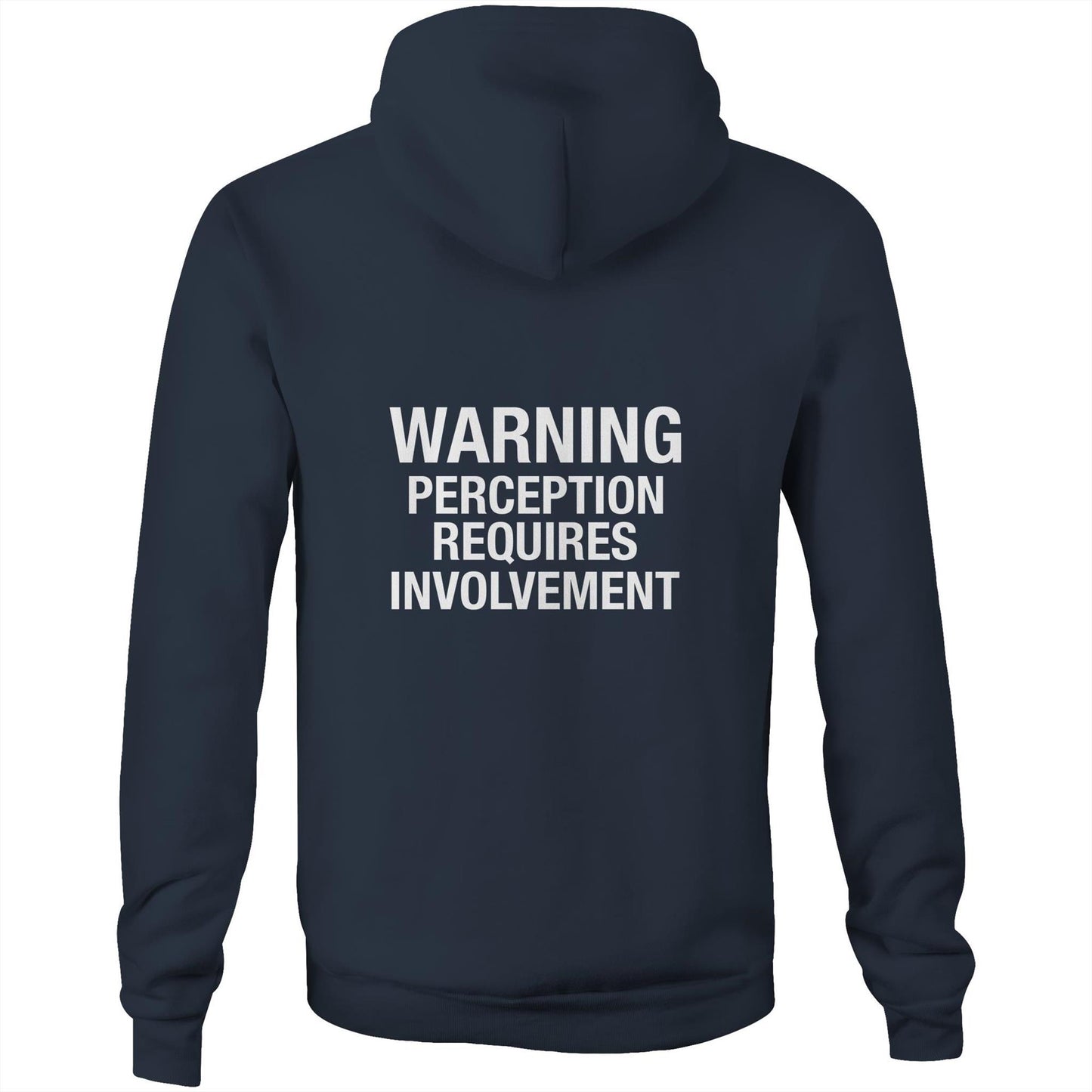 Warning AS Colour Stencil - Pocket Hoodie Sweatshirt