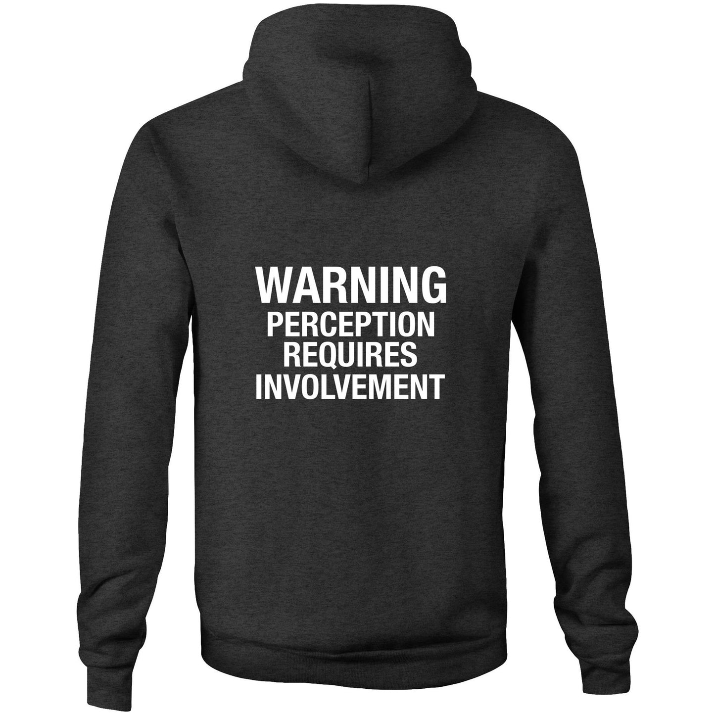 Warning AS Colour Stencil - Pocket Hoodie Sweatshirt